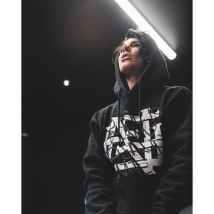 Flag Nor Fail NWT No One Unisex Pullover Hoodie in Black Size Small